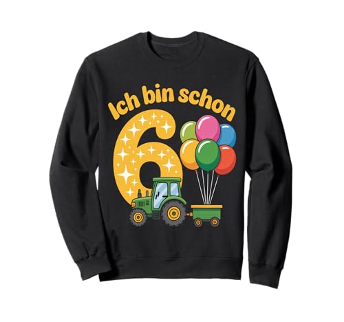 Kinder 6 Geburtstag Junge Traktor Outfit Ich Bin Schon 6 Sweatshirt Kinder 6 Geburtstag Junge Traktor Outfit Ich Bin Schon 6 Sweatshirt von 6 Year Tractors Birthday
