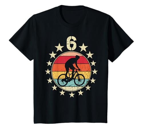6. Geburtstag Fahrrad 6 Jahre altes Fahrrad Geburtstag Junge Mädchen T-Shirt von 6 Years Old Birthday Bike Lovers