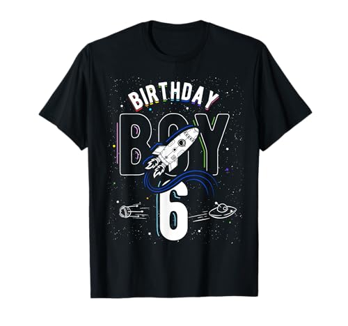 Geburtstag Boy 6. Geburtstag Astronaut Thema T-Shirt Geburtstag Boy 6. Geburtstag Astronaut Thema T-Shirt von 6. Geburtstag Astronaut Thema