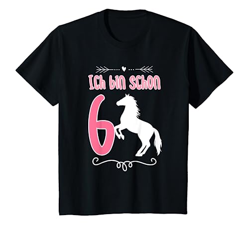 Kinder Pferde Geburtstagsshirt 6 Jahre Mädchen 6. Geburtstag T-Shirt Kinder Pferde Geburtstagsshirt 6 Jahre Mädchen 6. Geburtstag T-Shirt von 6. Geburtstag Pferde Mädchen Geschenk-Ideen