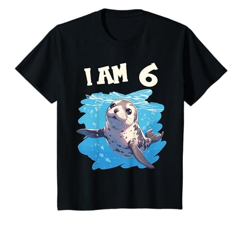Kinder 6 Jahre alt Robben Robbe 6. Geburtstag T-Shirt Kinder 6 Jahre alt Robben Robbe 6. Geburtstag T-Shirt von 6.Geburtstag Robben Robbe Shop