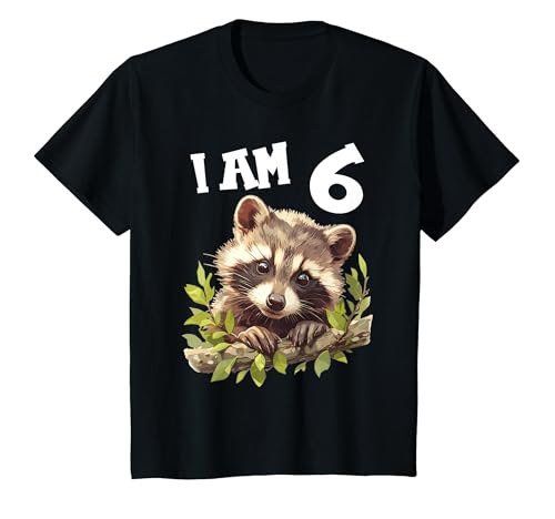 Kinder 6 Jahre alt Waschbären Waschbär 6. Geburtstag T-Shirt Kinder 6 Jahre alt Waschbären Waschbär 6. Geburtstag T-Shirt von 6.Geburtstag Waschbären Waschbär Shop