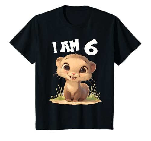 Kinder 6 Jahre alt Wiesel 6. Geburtstag T-Shirt Kinder 6 Jahre alt Wiesel 6. Geburtstag T-Shirt von 6.Geburtstag Wiesel Shop