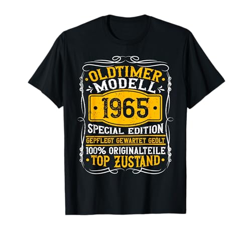 Herren Oldtimer Modell 1965 Baujahr - 60. Geburtstag T-Shirt Herren Oldtimer Modell 1965 Baujahr - 60. Geburtstag T-Shirt von 60 Jahre Geburtstag Deko Geschenk