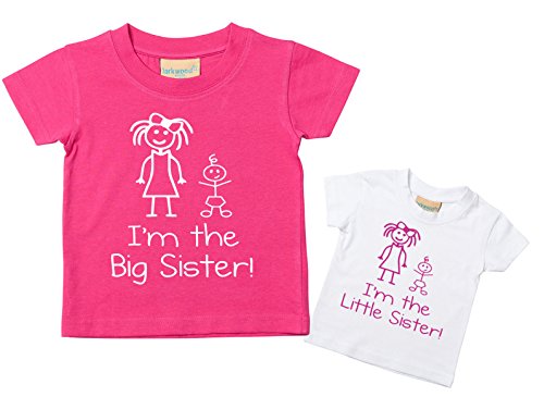 60 Second Makeover Limited I'm The Little Schwester I'm The Big Schwester T-Shirt Set Baby Kleinkind Kinder Verfügbar in den Größen 0-6 Monate Neu Baby Schwester Geschenk von 60 Second Makeover