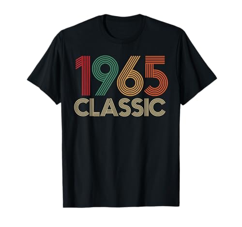 1965 Klassische Geschenke zum 60. Geburtstag für Männer und Frauen ab 60 Jahren T-Shirt 1965 Klassische Geschenke zum 60. Geburtstag für Männer und Frauen ab 60 Jahren T-Shirt von 60 Yr Old Bday Gift Idea Store