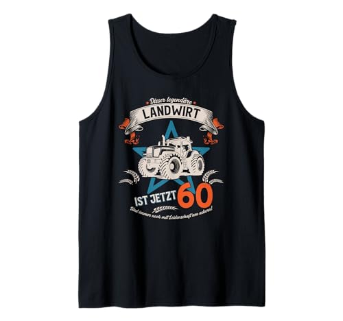 Herren 60. Geburtstag Geschenk Mann Landwirt Bauer lustiges Tank Top Herren 60. Geburtstag Geschenk Mann Landwirt Bauer lustiges Tank Top von 60. GEBURTSTAG LANDWIRT BAUER