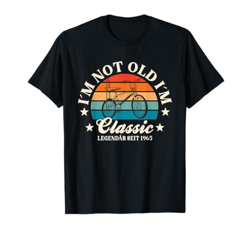60. Geburtstag "I´m Not Old I´m Classic" Bonanza Rad Herren T-Shirt 60. Geburtstag "I´m Not Old I´m Classic" Bonanza Rad Herren T-Shirt von 60. Geburtstag 2025 Bonanza Fahrrad Design