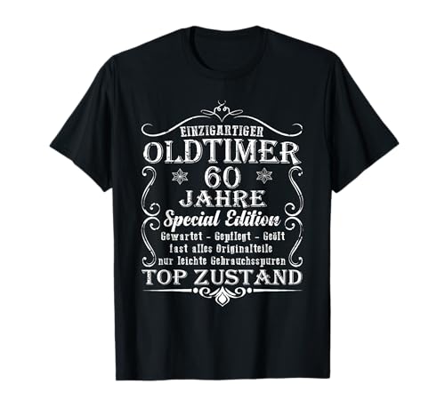 60 Geburtstag Mann 60ster Männer Herren 60er Geburtstag Mann T-Shirt von 60. Geburtstag Geburtstagsgeschenk Mann