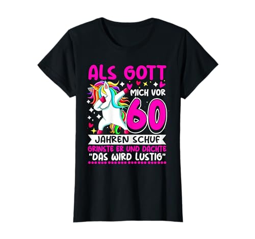 Damen Als Gott Mich Schuf - 1965 Jahrgang 60 Geburtstag T-Shirt Damen Als Gott Mich Schuf - 1965 Jahrgang 60 Geburtstag T-Shirt von 60. Geburtstag Geschenk Deko Party Frauen