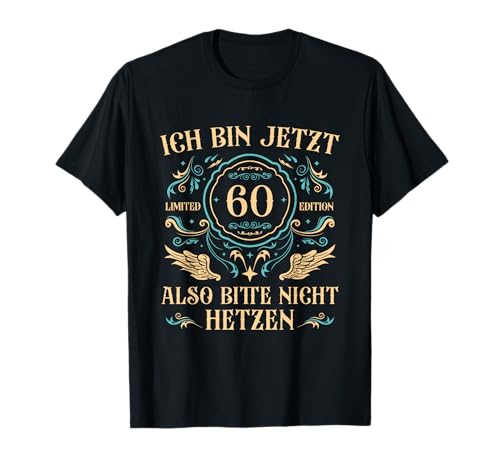 Herren 60 Jahre alt 60er Papa 60. Geburtstag T-Shirt von 60. Geburtstag Männer Zubehör