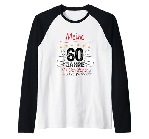 Herren Mein 60. Geburtstag Mann Lustiges Gästebuch Outfit 60 Jahre Raglan Herren Mein 60. Geburtstag Mann Lustiges Gästebuch Outfit 60 Jahre Raglan von 60. Jahre Gästebuch Mann - PrintTeeShop