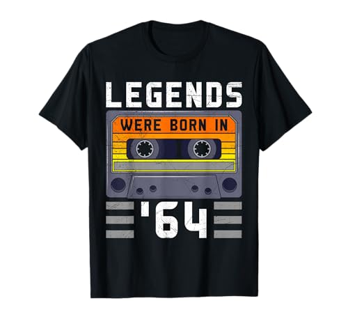 Geburtstag Legends Were Born in '64 Männer 60 Geburtstag T-Shirt von 60.ter Geburtstag Geschenk Vintage 1964 Männer