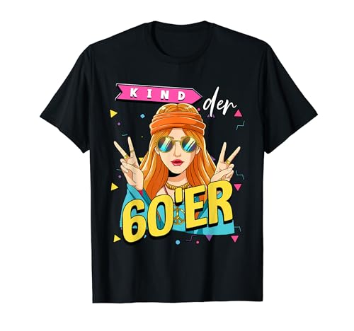 Kind der 60er Jahre Frau Kostüm T-Shirt von 60er Jahre Geschenke