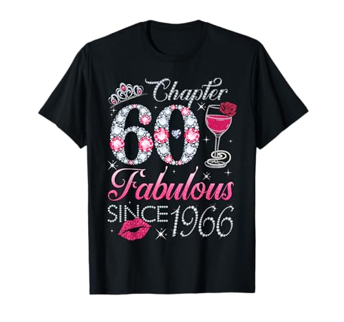 Chapter 60 Fabulous Since 1966 60. Geburtstagsgeschenk für Frauen T-Shirt Chapter 60 Fabulous Since 1966 60. Geburtstagsgeschenk für Frauen T-Shirt von 60th Birthday Funny Gift For Women Ladies