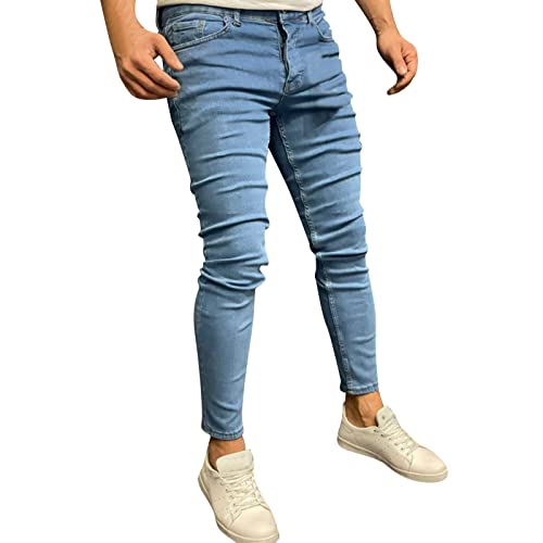 6131 Jeans Herren Schwarz Slim Fit Herren Zerrissene Jeans Hose Slim Fit Denim Lange Jeanshose Für Männer Coole Jungen Stretch Freizeithose Hop Hop Destroyed Jeans Hosen von 6131