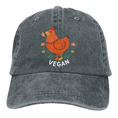 614 Damen Baseballkappe Huhn Vegan Baseball Cap Uv-Schutz Basecap Sonnenschutz Kappe Für Mädchen Erwachsenen Outdoor von 614