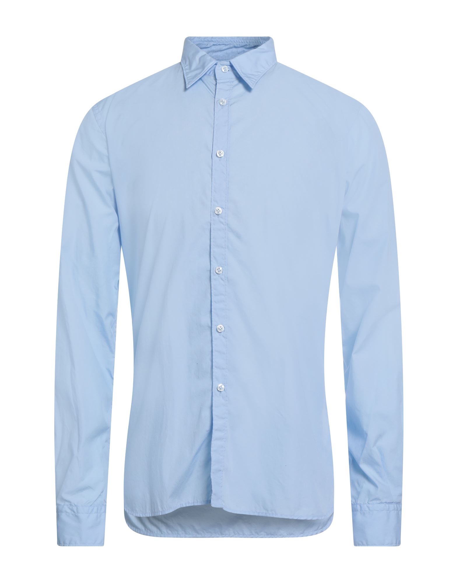 6167 Hemd Herren Azurblau von 6167