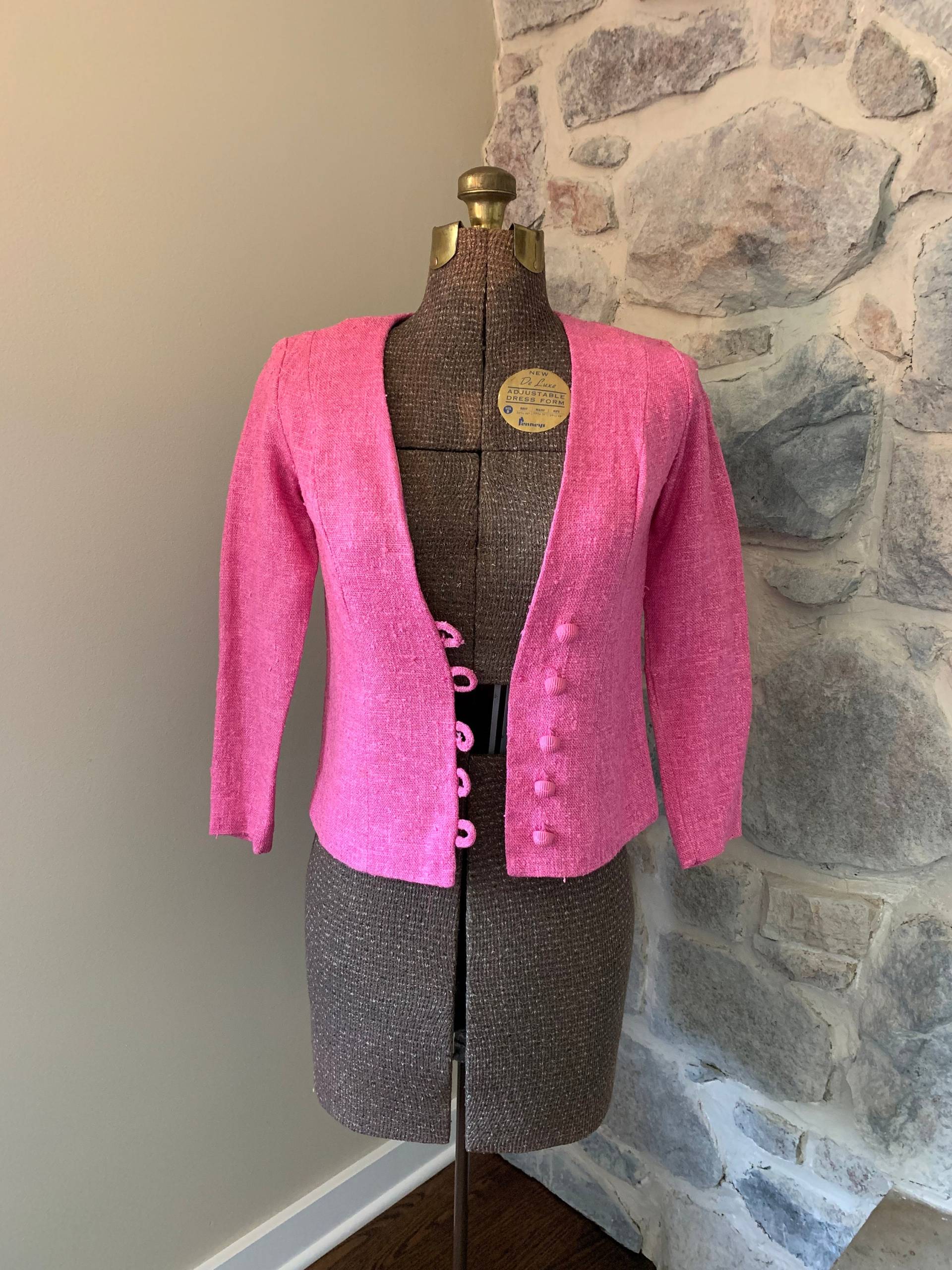 1960Er Jahre Vintage Leinen Blazer von 630VintageCo