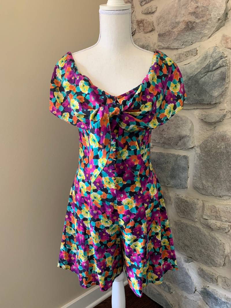 1970Er Vintage Damen Strampler Blumen von 630VintageCo