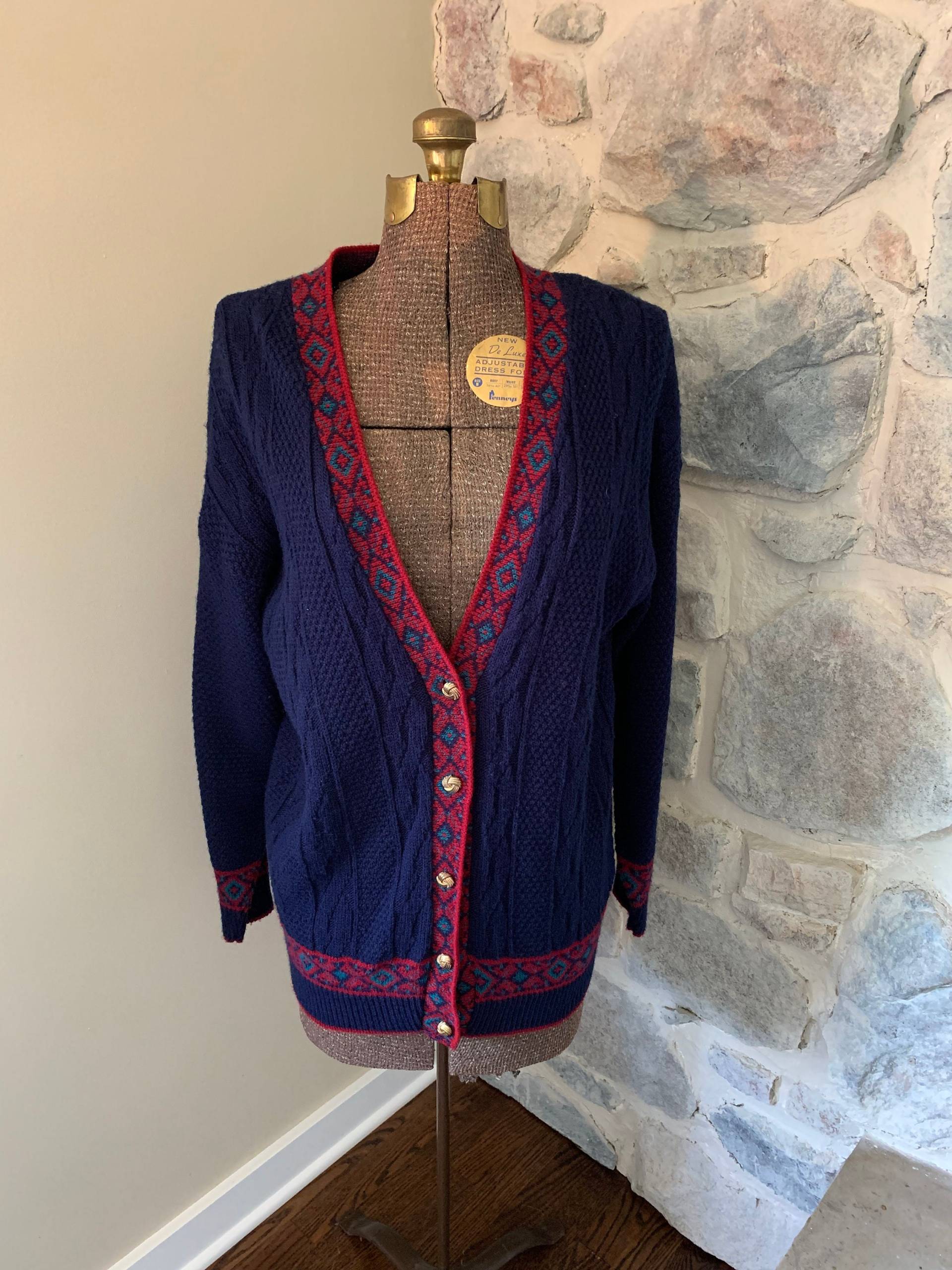 1990Er Jahre Button Up Vintage Pullover von 630VintageCo