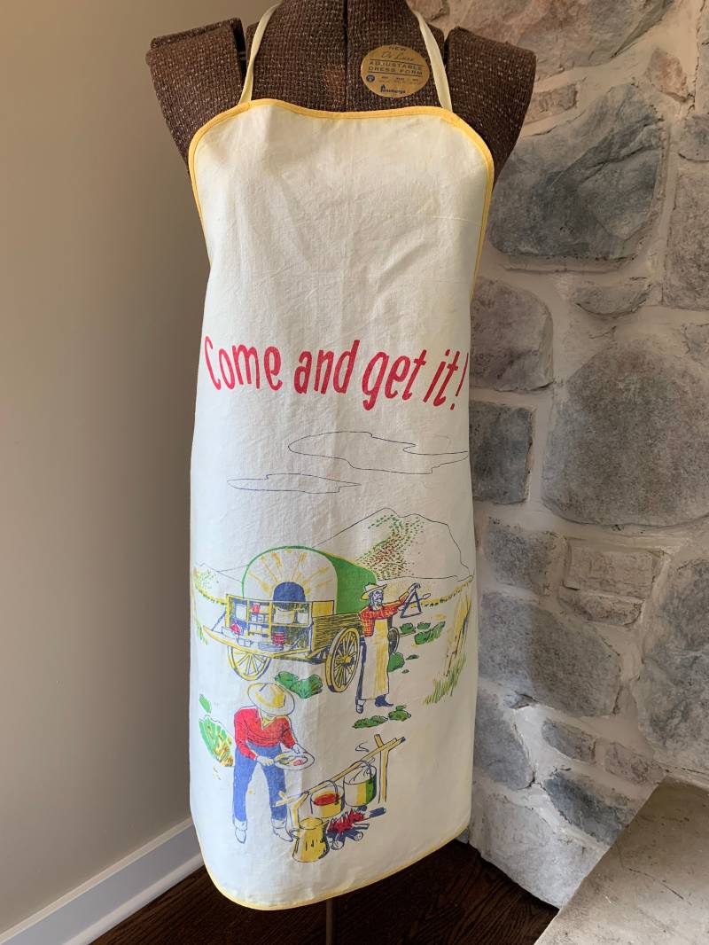 50Er Jahre Vintage Schürze 50Er Jahre Vintage Schürze von 630VintageCo