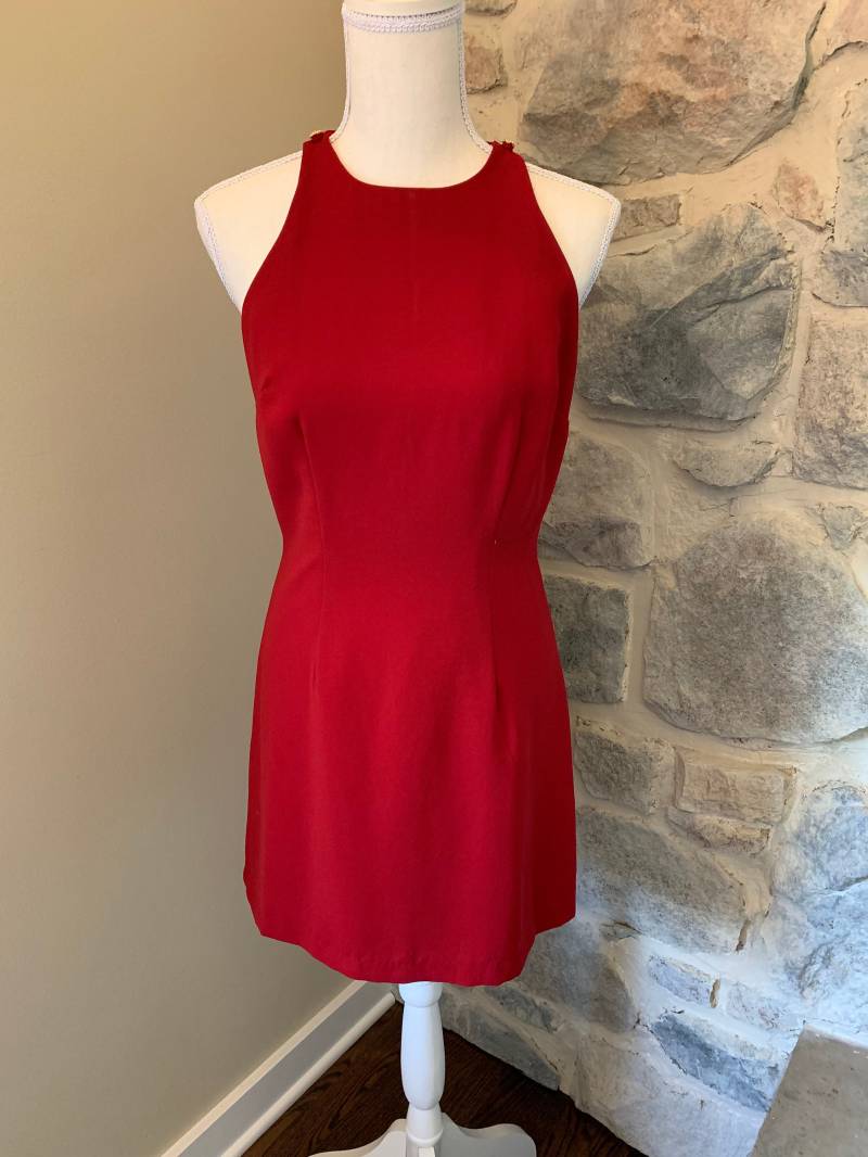 70Er/80Er Vintage Damen Kleid Rot 70Er/80Er Vintage Damen Kleid Rot von 630VintageCo