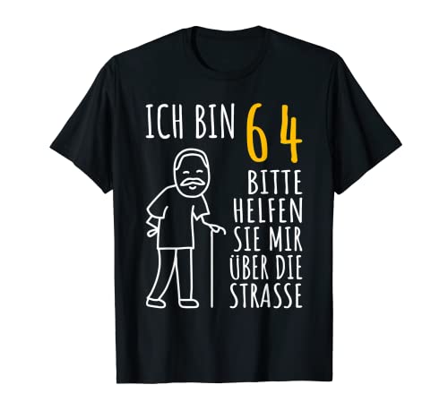 Herren 64er Geburtstag Mann | Ich bin 64 Geburtstag lustig 64 Jahre T-Shirt von 64 Jahre alt - 64ter Geburtstag Geschenk m/w