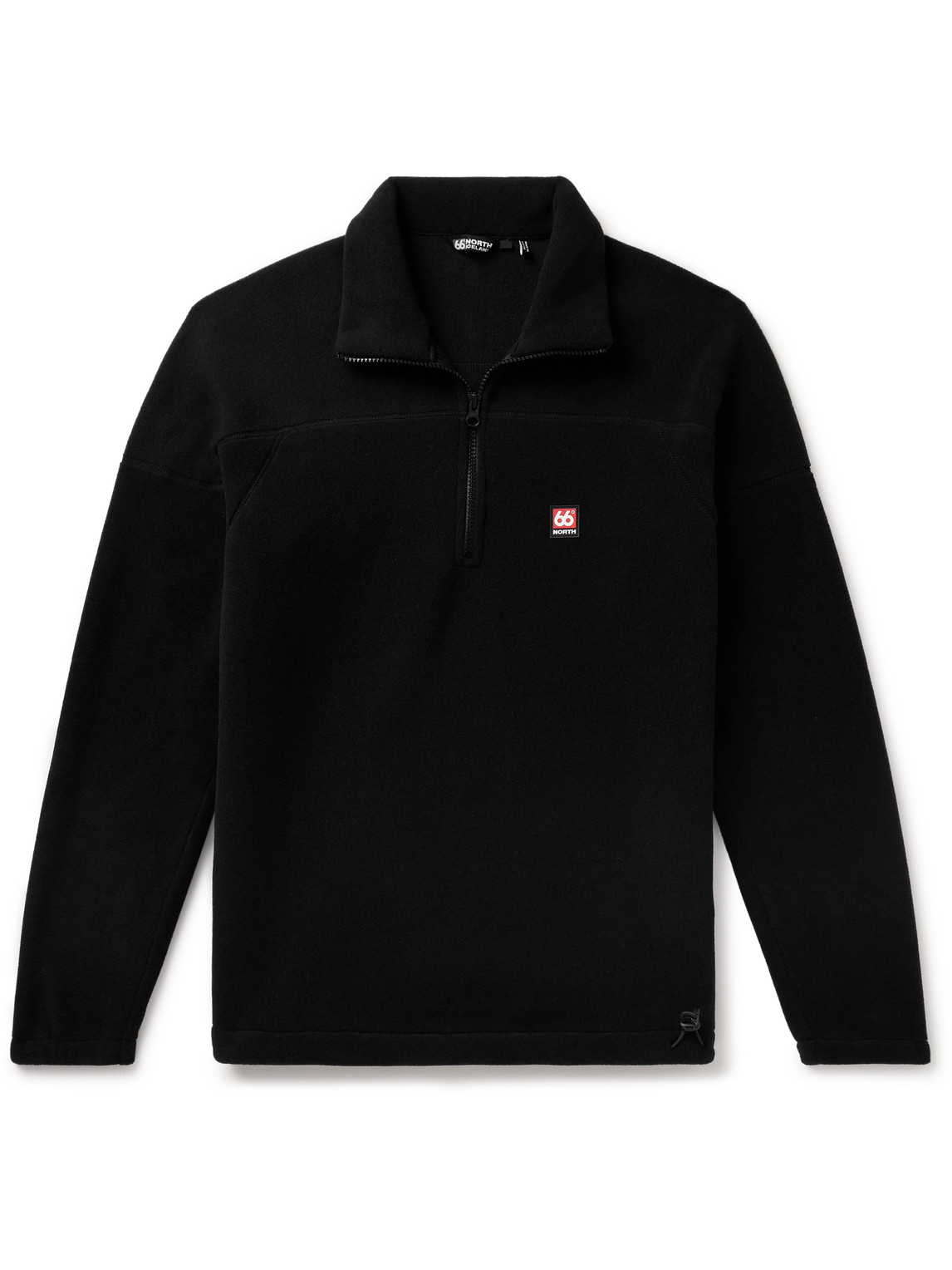 66 North - Esja Logo-Appliquéd Fleece Half-Zip Sweatshirt - Men - Black - XL von 66 North
