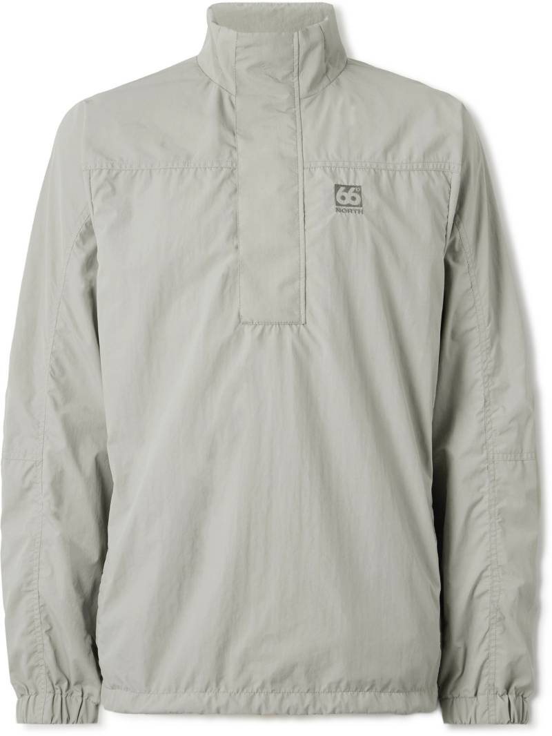 66 North - Laugardalur Logo-Embroidered Recycled-Shell Anorak - Men - Gray - XL von 66 North