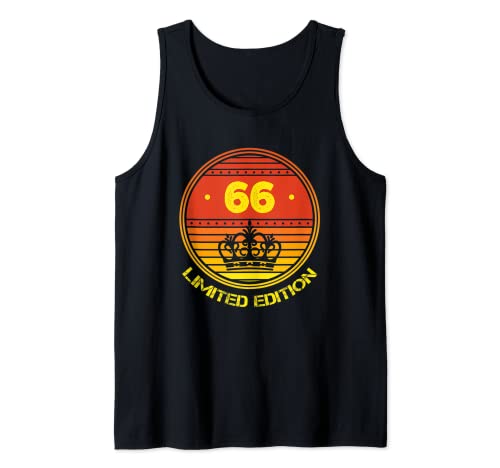 Herren Vintage 66. Geburtstag Geschenke für Männer 66 Jahre alt Geburtstag Tank Top von 66 Year Old Vintage 66th Birthday Gifts for Men