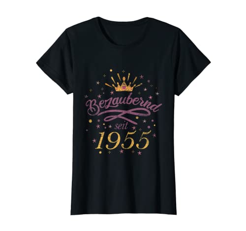 Damen 67. Geburtstag Geschenk Bezaubernd seit 1955 T-Shirt von 67 Jahre alt Geburtstag Geschenk Frauen 1955