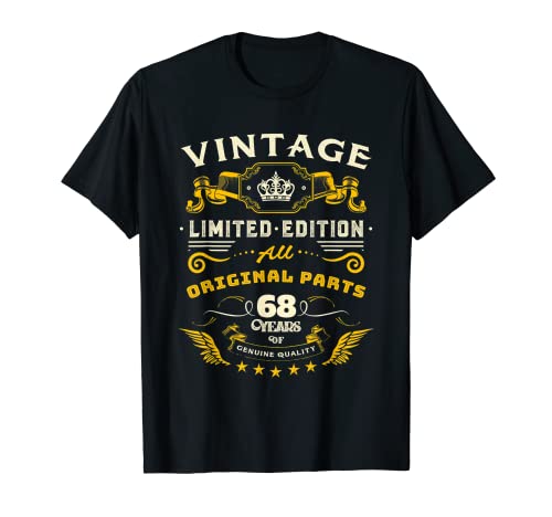 Herren Vintage Limited Edition 68 Jahre alt Geschenke 68. Geburtstag T-Shirt Herren Vintage Limited Edition 68 Jahre alt Geschenke 68. Geburtstag T-Shirt von 68 Year Old Vintage 68th Birthday Gifts for Men