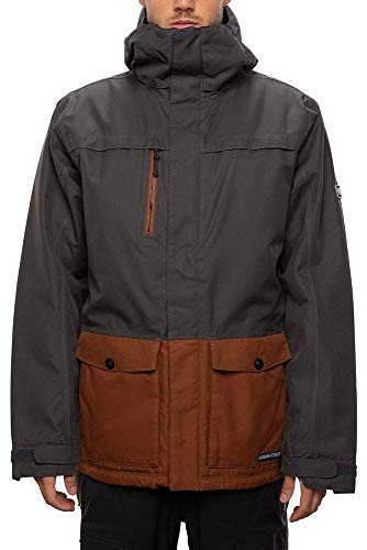 686 Herren Anthem Isolierte Jacke – Charcoal Colorblock Medium von 686