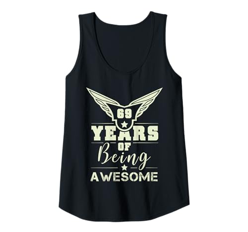 Damen Vintage-Geschenke zum 69. Geburtstag für Damen, 69 Tank Top von 69 Jahre alte Vintage 69. Geburtstagsgeschenke für