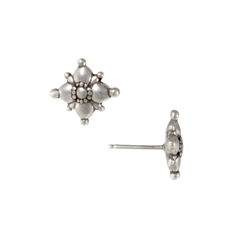 Sterling Silberohrstecker Kleine Vier Punkt Stern True North Sterling Silberohrstecker Kleine Vier Punkt Stern True North von 6XSterling