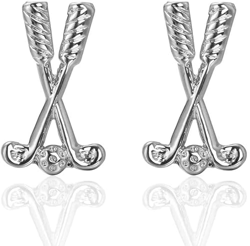 6hftuiiii Cufflinks Herren Klassische Edelstahl Manschettenknöpfe Klassische Neue Golfschläger Modellierung Manschettenknöpfe Metall Manschettenknöpfe Herren Hemd Französisch Ärmel Manschettenknöpfe von 6hftuiiii