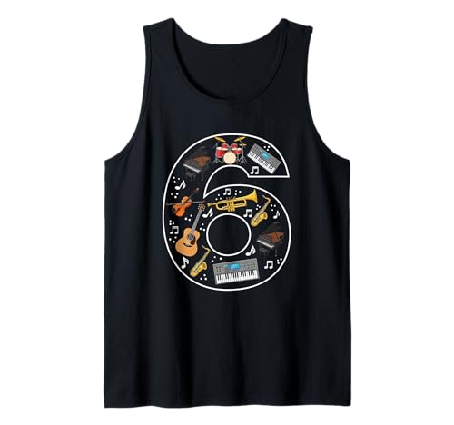 Musikband für Jungen und Mädchen, 6. Geburtstag Tank Top Musikband für Jungen und Mädchen, 6. Geburtstag Tank Top von 6th Birthday 6 Year Old Music Boys Girls