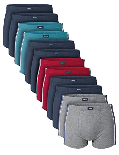 7 Days 6er/12er Pack Herren Retro Shorts Boxershorts Unterhose Unterwäsche Baumwolle Elasthan 12er Pack M von 7 Days