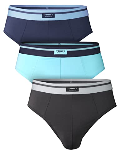 7 Days Herren Retro Slips 3er oder 6er Pack aus Microfaser und Elasthan 3er Pack XXL von 7 Days