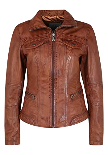 7eleven Damen Lederjacke Modena tobacco 40 von 7eleven