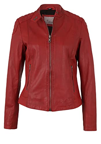 7eleven Damen Lederjacke Raffi red XXL/44 von 7eleven