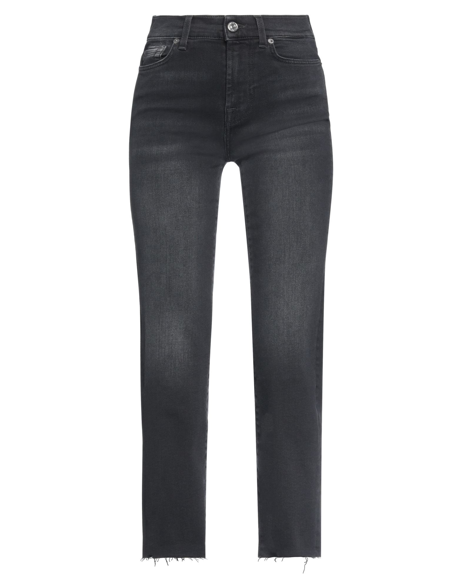 7 FOR ALL MANKIND Cropped Jeans Damen Schwarz von 7 FOR ALL MANKIND