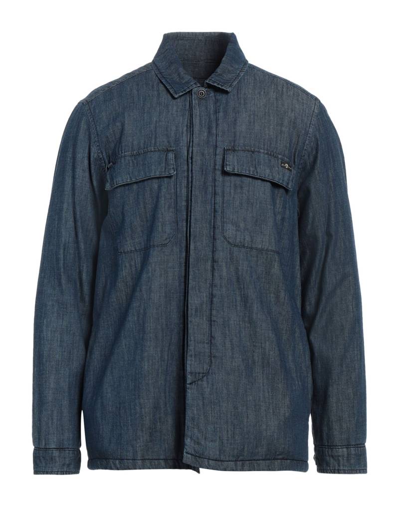 7 FOR ALL MANKIND Jeansjacke/-mantel Herren Blau von 7 FOR ALL MANKIND