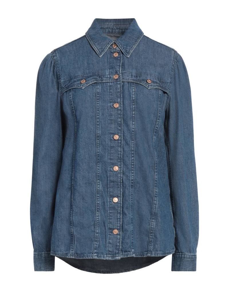 7 FOR ALL MANKIND Jeanshemd Damen Blau von 7 FOR ALL MANKIND