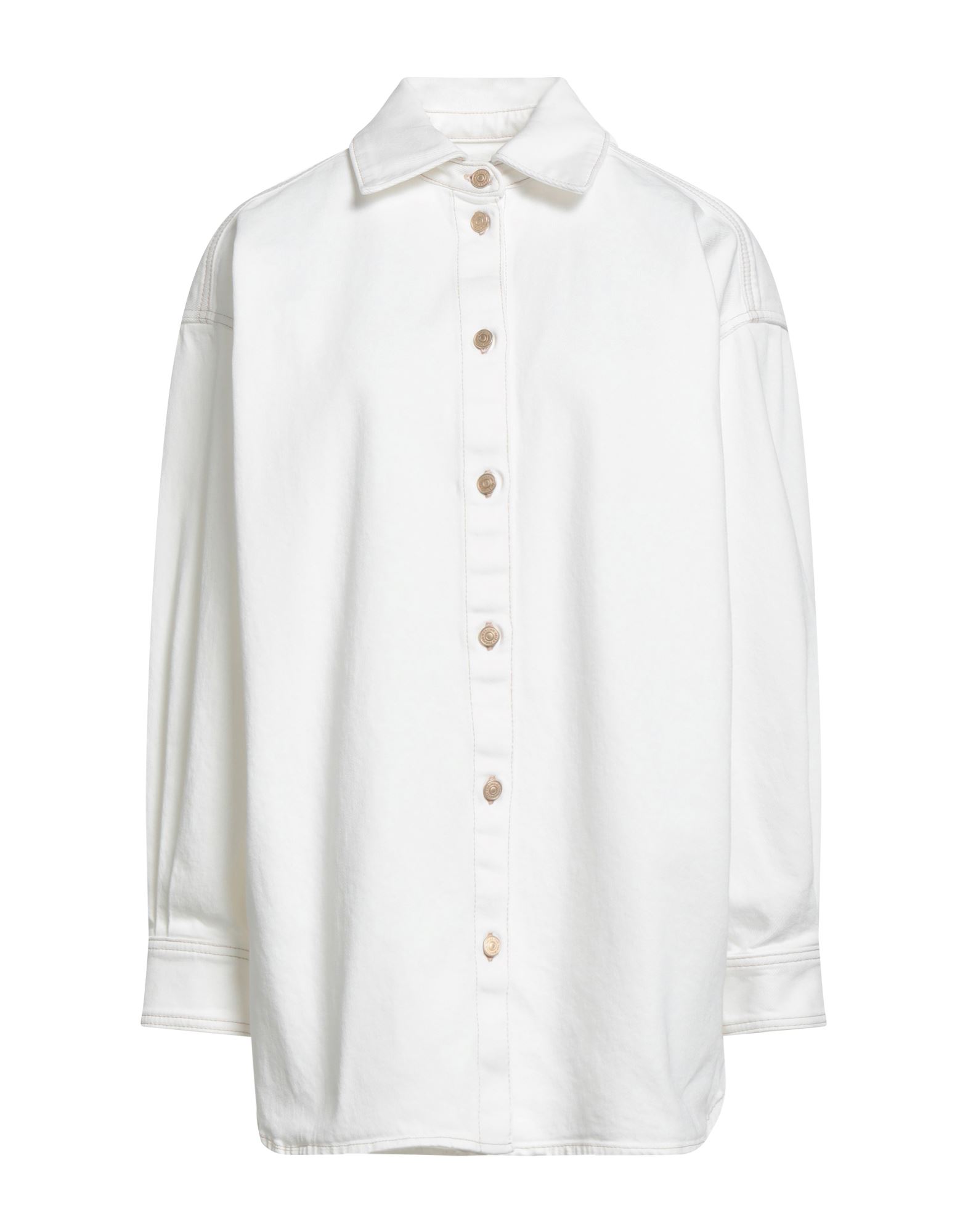 7 FOR ALL MANKIND Jeanshemd Damen Weiß von 7 FOR ALL MANKIND