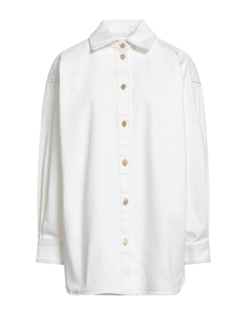 7 FOR ALL MANKIND Jeanshemd Damen Weiß von 7 FOR ALL MANKIND