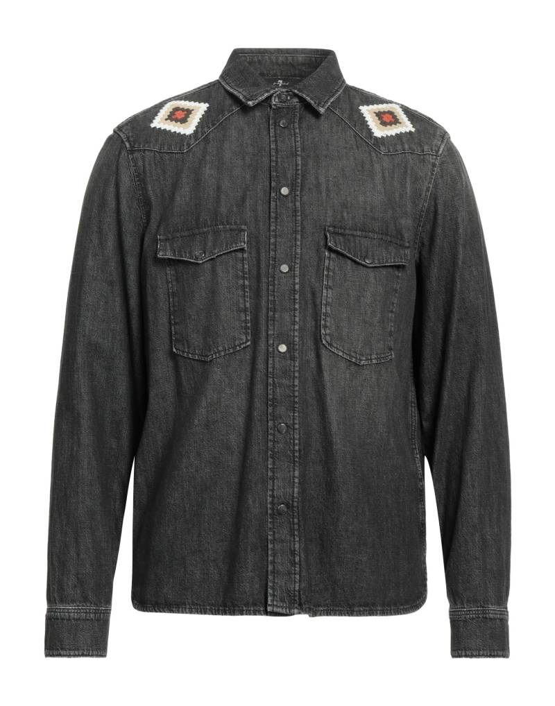 7 FOR ALL MANKIND Jeanshemd Herren Braungrau von 7 FOR ALL MANKIND