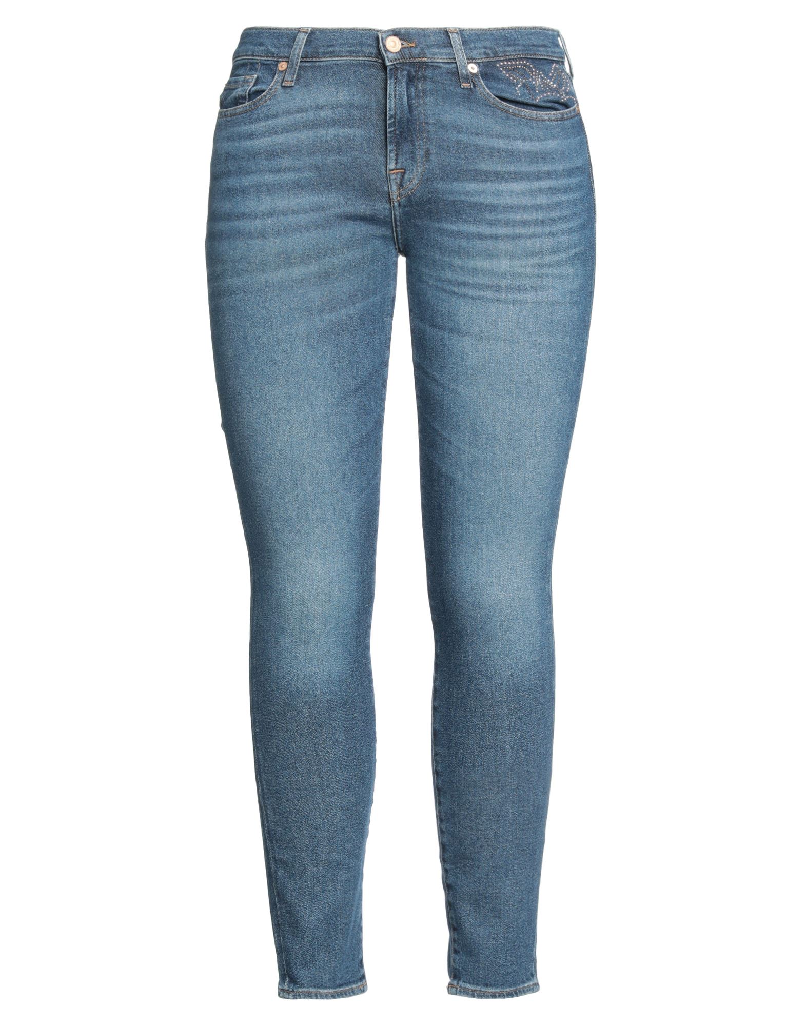 7 FOR ALL MANKIND Jeanshose Damen Blau 7 FOR ALL MANKIND Jeanshose Damen Blau von 7 FOR ALL MANKIND