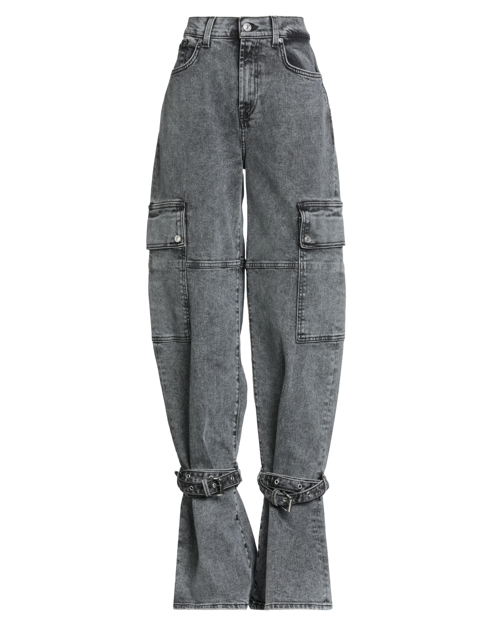 7 FOR ALL MANKIND Jeanshose Damen Grau von 7 FOR ALL MANKIND